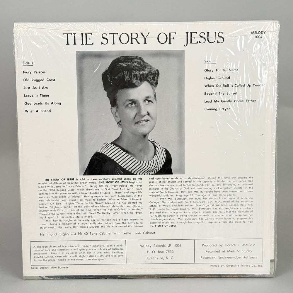 Melody Records The Story of Jesus LP Vinyl Record Black Excellent Gospel Organ - Picture 6 of 6
